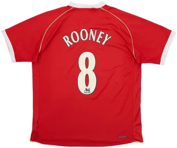 2006-07 Manchester United Home Shirt Rooney #8 - 5/10 - (L)
