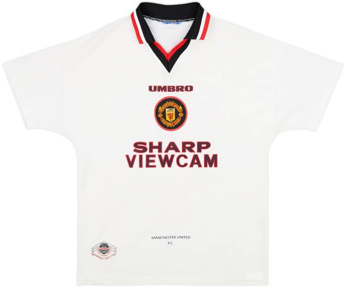 1996-97 Manchester United Away Shirt Scholes #18 - 8/10 - (M)