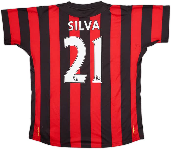 2011-12 Manchester City Away Shirt Silva #21 - 7/10 - (L)