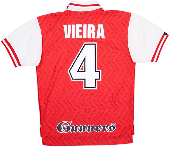 1996-98 Arsenal Home Shirt Vieira #4 - 9/10 - (M)