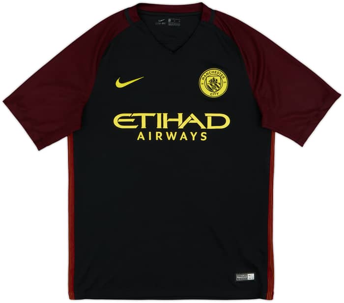 2016-17 Manchester City Away Shirt Kun Aguero #10 - 8/10 - (M)