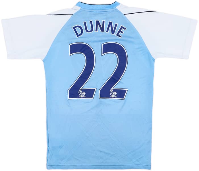 2006-07 Manchester City Home Shirt Dunne #22 - 6/10 - (XS)