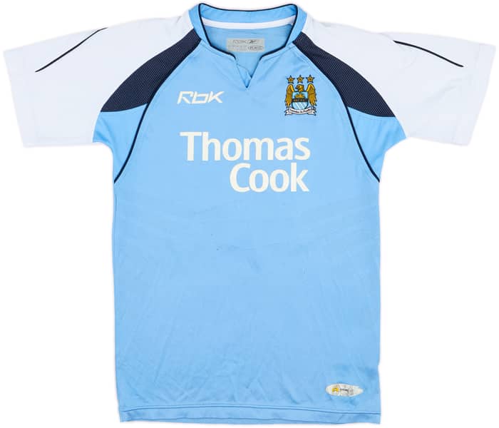 2006-07 Manchester City Home Shirt Dunne #22 - 6/10 - (XS)