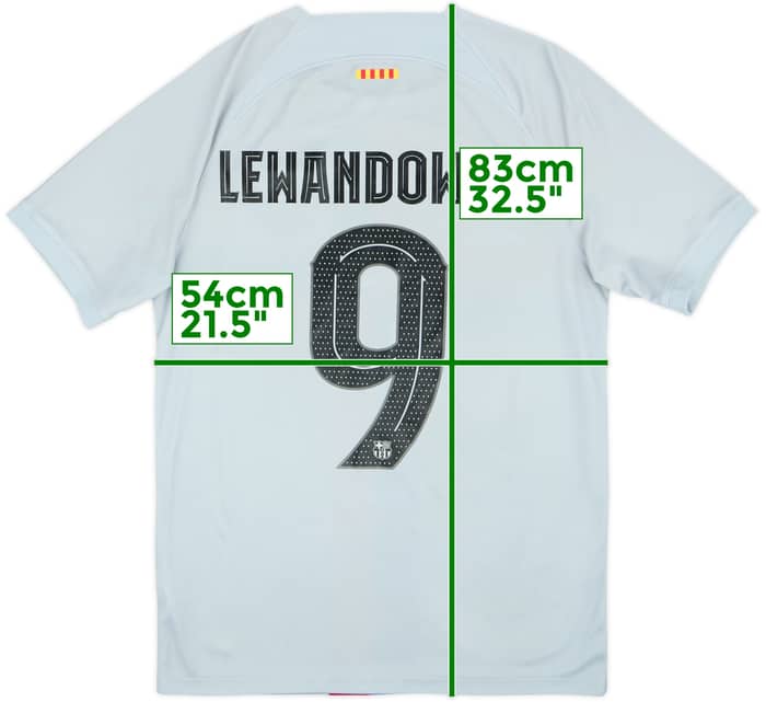 2022-23 Barcelona Third Shirt Lewandowski #9 - 5/10 - (M)