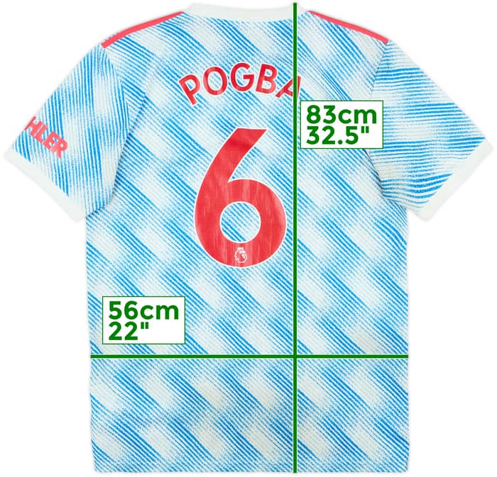 2021-22 Manchester United Away Shirt Pogba #6 - 5/10 - (M)
