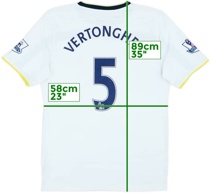 2014-15 Tottenham Home Shirt Vertonghen #5 - 4/10 - (XL)