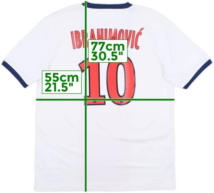 2013-14 Paris Saint-Germain Away Shirt Ibrahimovic #10 - 6/10 - (L)