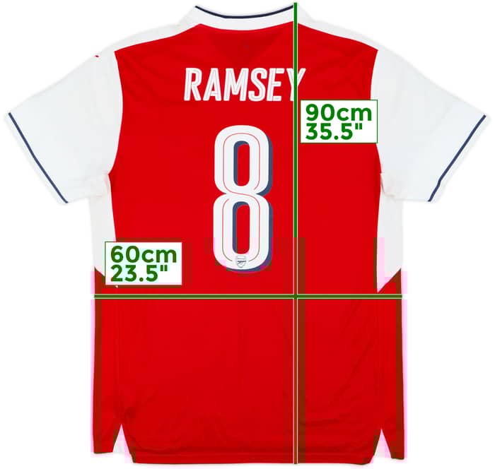 2016-17 Arsenal Home Shirt Ramsey #8 - 5/10 - (L)