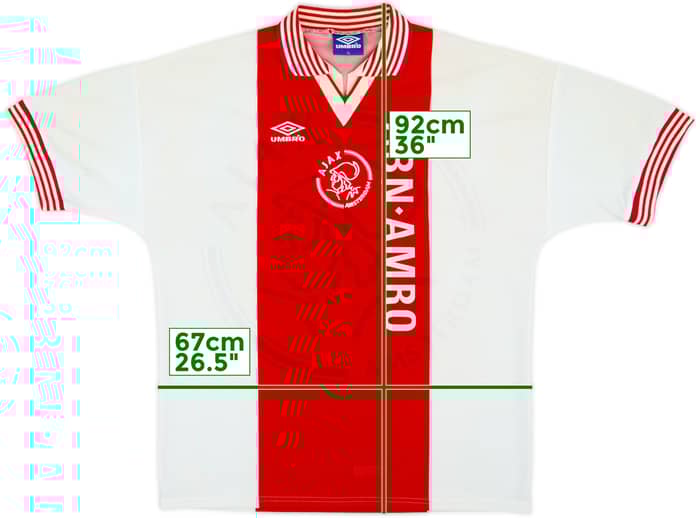 1995-96 Ajax Home Shirt - 5/10 - (XL)