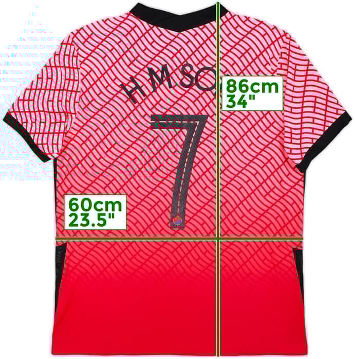 2020-21 South Korea Authentic Home Shirt H M Son #7 - 5/10 - (XL)