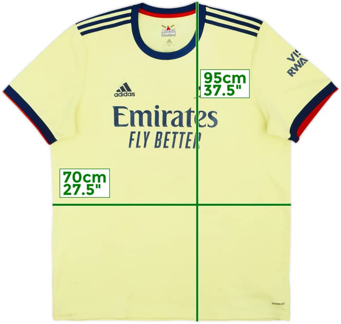 2021-22 Arsenal Away Shirt - 5/10 - (XXL)