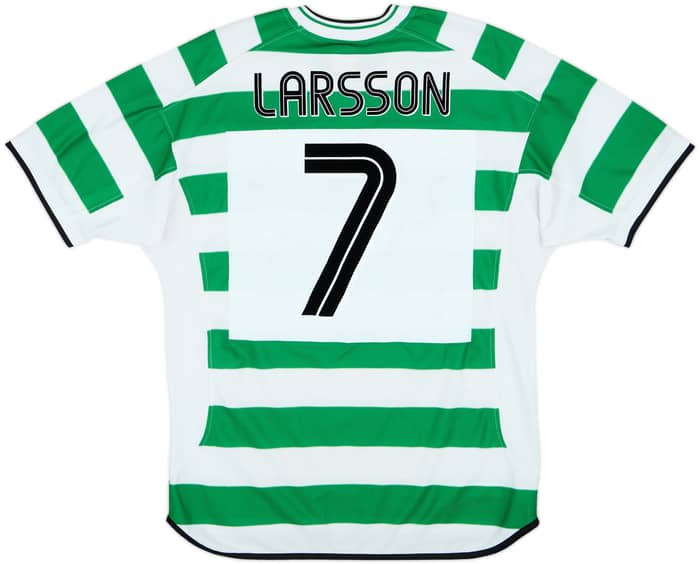 2001-03 Celtic Home Shirt Larsson #7 - 5/10 - (L)