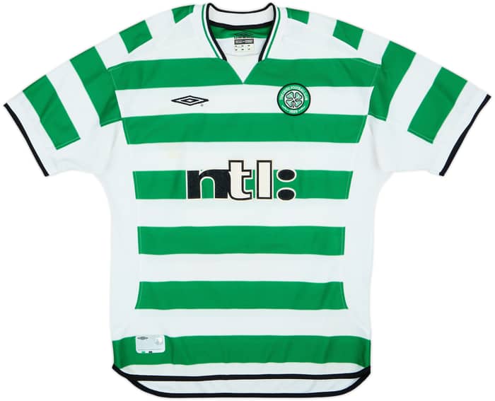 2001-03 Celtic Home Shirt Larsson #7 - 5/10 - (L)
