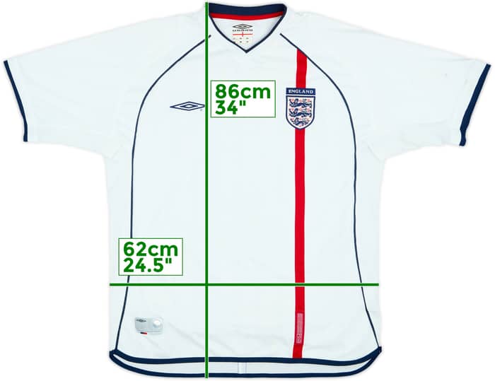 2001-03 England Home Shirt - 4/10 - (L)