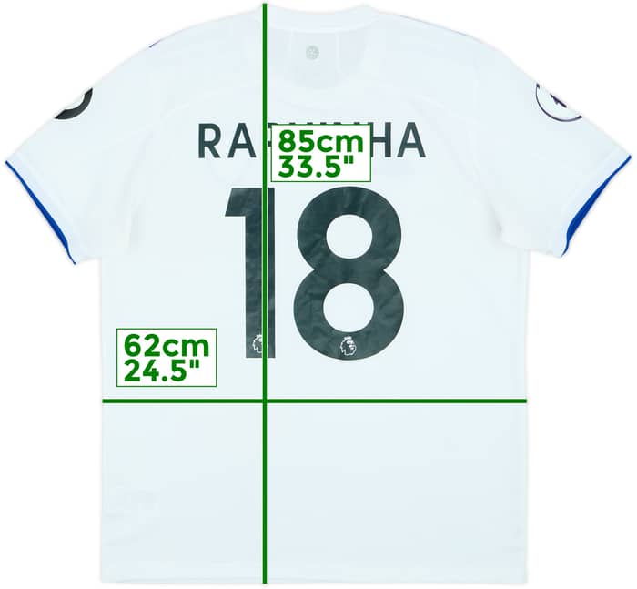 2020-21 Leeds United Home Shirt Raphinha #18 - 5/10 - (L)