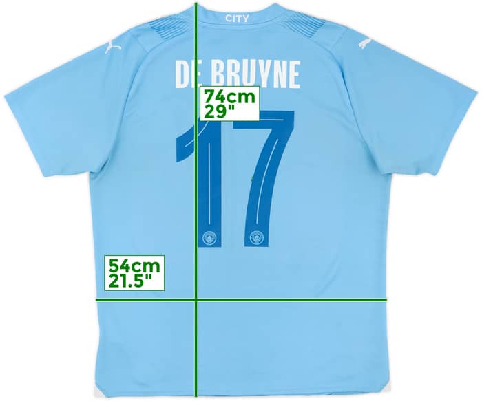 2023-24 Manchester City Home Shirt De Bruyne #17 - 4/10 - (L)