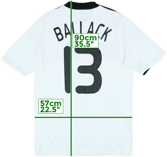 2008-09 Germany Home Shirt Ballack #13 - 6/10 - (M)