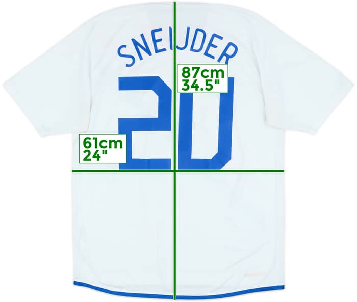 2006-08 Netherlands Away Shirt Sneijder #20 - 6/10 - (L)
