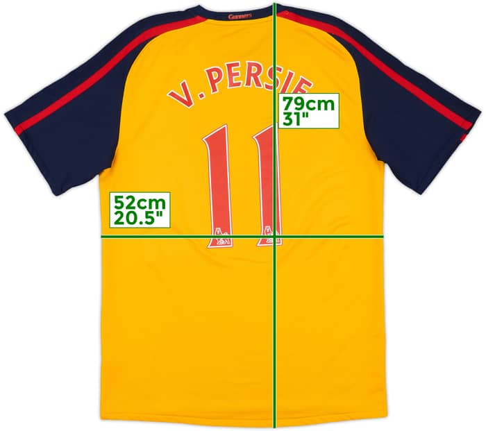 2008-09 Arsenal Away Shirt V.Persie #11 - 4/10 - (M)