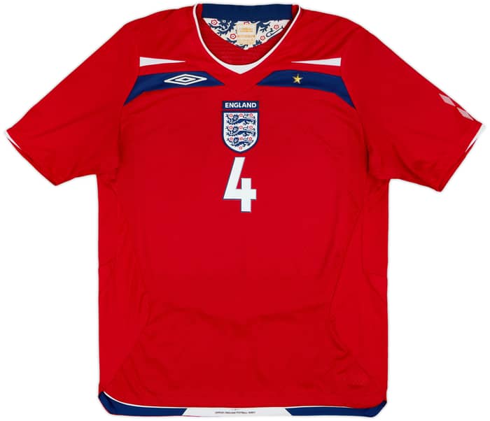 2008-10 England Away Shirt Gerrard #4 - 7/10 - (L)