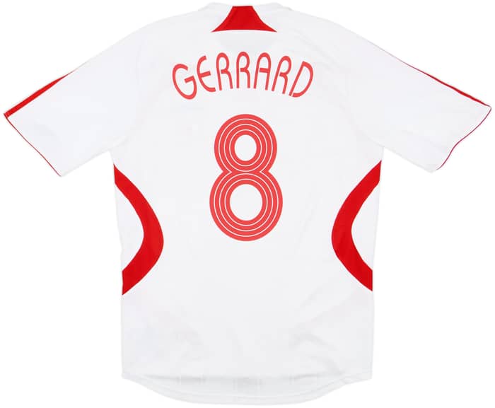2007-08 Liverpool Away Shirt Gerrard #8 - 5/10 - (M)