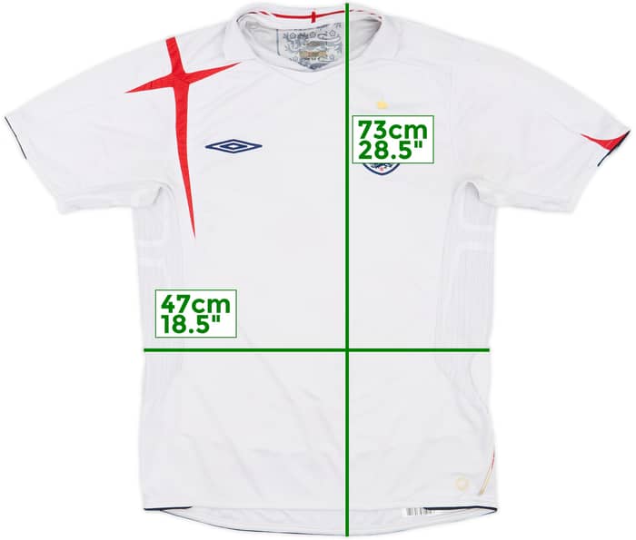 2005-07 England Home Shirt - 4/10 - (M)