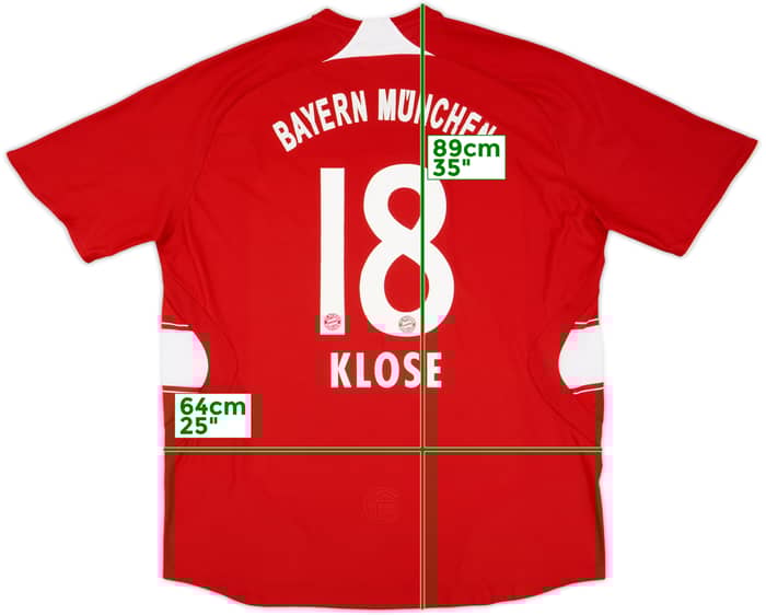 2008-09 Bayern Munich Home Shirt Klose #18 - 6/10 - (3XL)