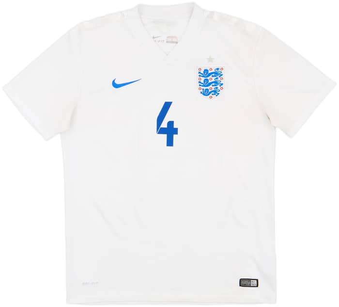 2014-15 England Home Shirt Gerrard #4 - 4/10 - (M)