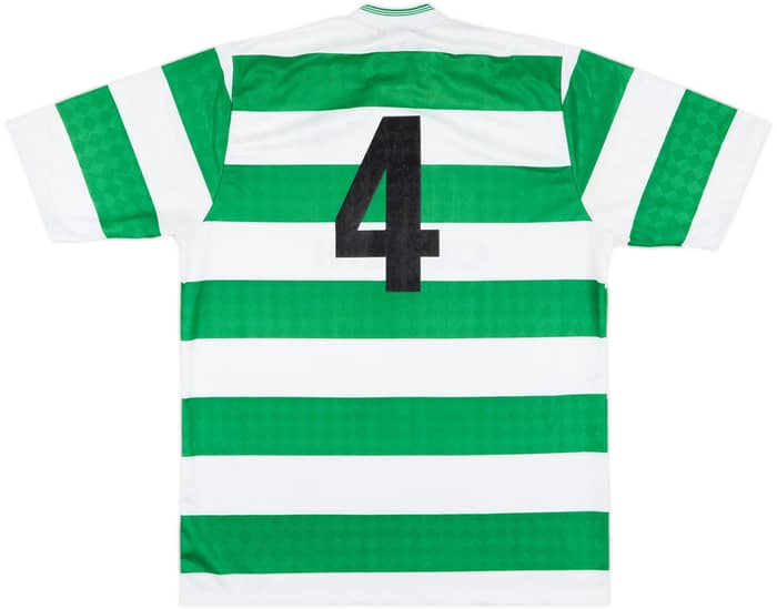 1987-89 Celtic Centenary Home Shirt #4 - 9/10 - (L)