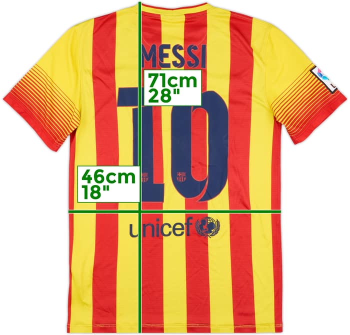 2013-15 Barcelona Away Shirt Messi #10 - 6/10 - (S)