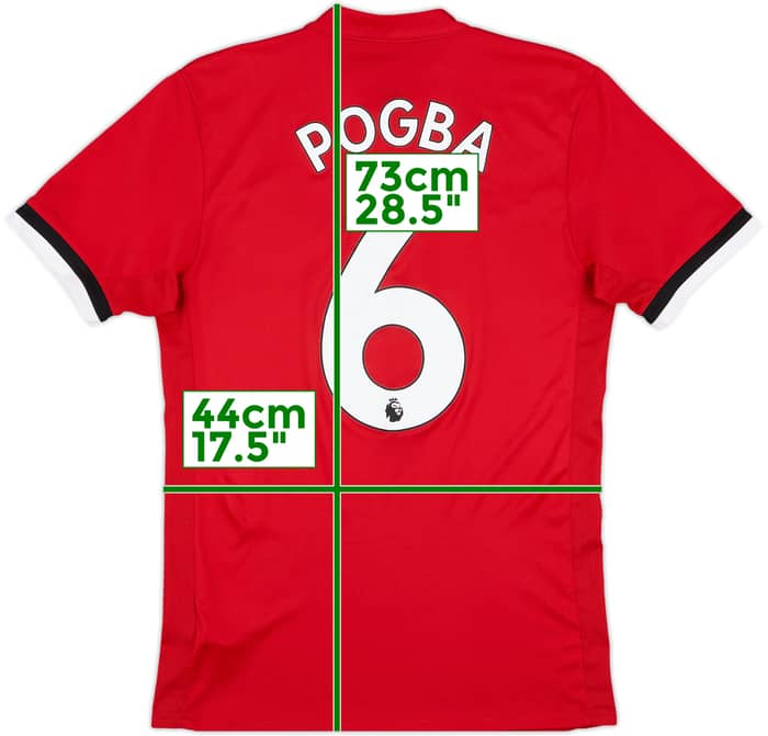2017-18 Manchester United Home Shirt Pogba #6 - 5/10 - (S)
