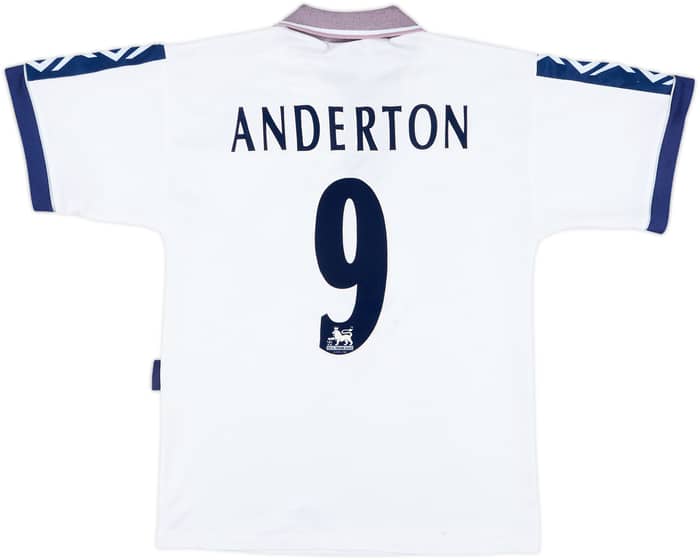 1995-97 Tottenham Home Shirt Anderton #9 - 7/10 - (S)