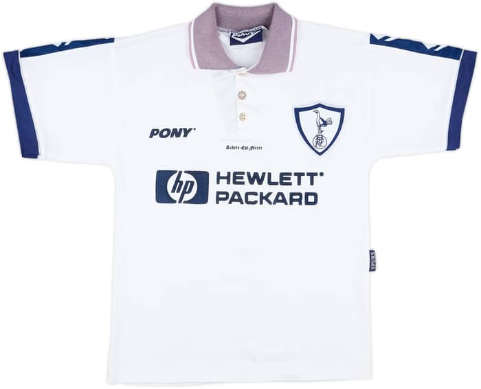1995-97 Tottenham Home Shirt Anderton #9 - 7/10 - (S)