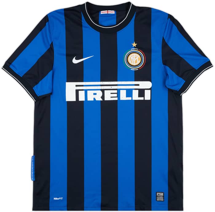 2009-10 Inter Milan Home Shirt Balotelli #45 - 6/10 - (M)