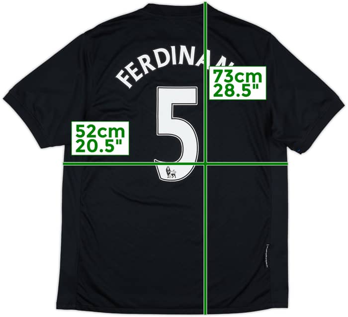2009-10 Manchester United Away Shirt Ferdinand #5 - 6/10 - (M)