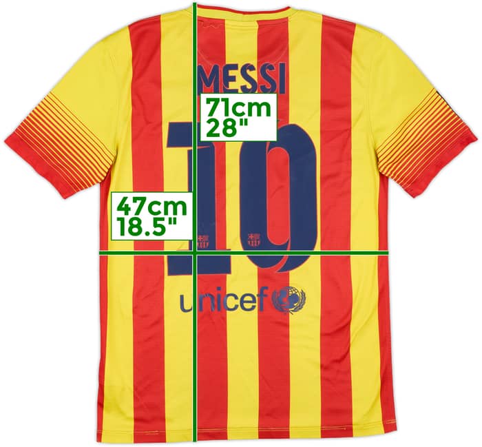 2013-15 Barcelona Away Shirt Messi #10 - 7/10 - (S)