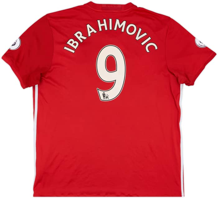 2016-17 Manchester United Home Shirt Ibrahimovic #9 - 5/10 - (XL)