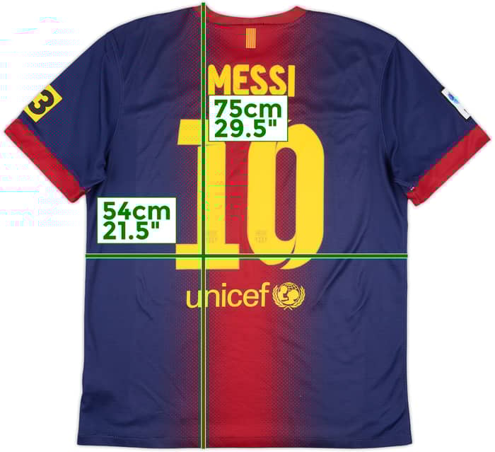 2012-13 Barcelona Home Shirt Messi #10 - 8/10 - (L)