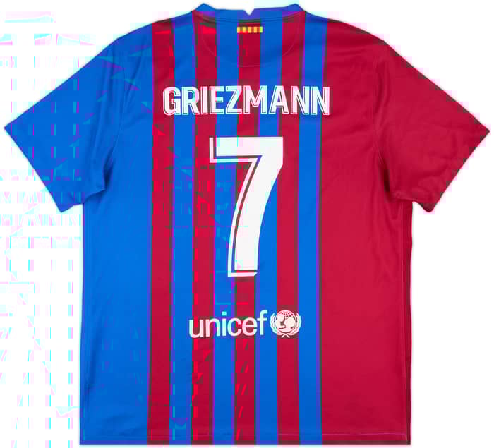 2021-22 Barcelona Home Shirt Griezmann #7 - 6/10 - (XL)