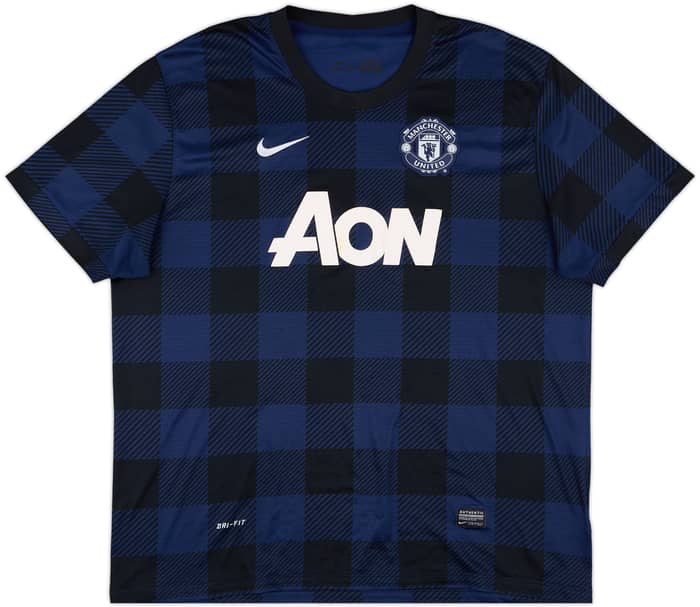 2013-14 Manchester United Away Shirt Vidic #15 - 7/10 - (XXL)