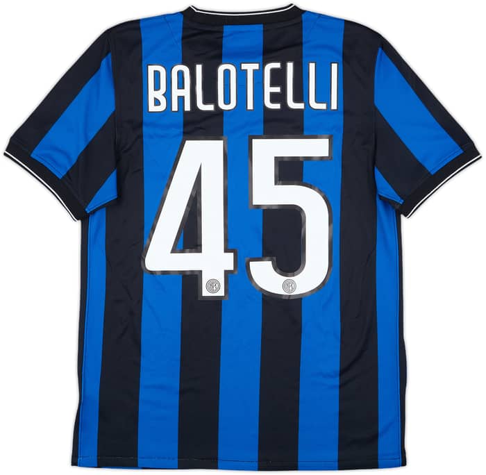 2009-10 Inter Milan Home Shirt Balotelli #45 - 8/10 - (S)