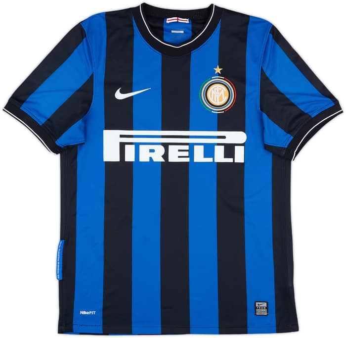 2009-10 Inter Milan Home Shirt Balotelli #45 - 8/10 - (S)