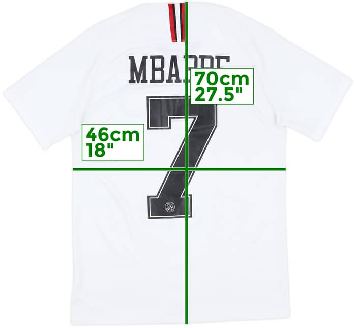 2018-19 Paris Saint-Germain European Away Shirt Mbappe #7 - 9/10 - (S)