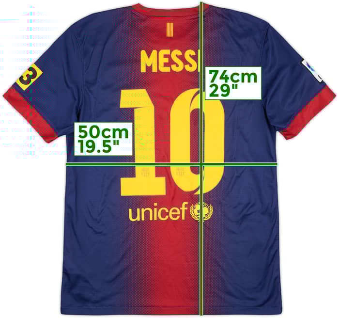 2012-13 Barcelona Home Shirt Messi #10 - 8/10 - (M)