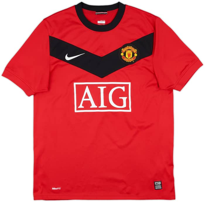 2009-10 Manchester United Home Shirt Valencia #25 - 7/10 - (M)