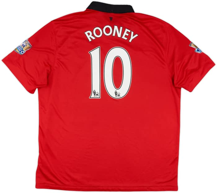 2013-14 Manchester United Home Shirt Rooney #10 - 6/10 - (XXL)