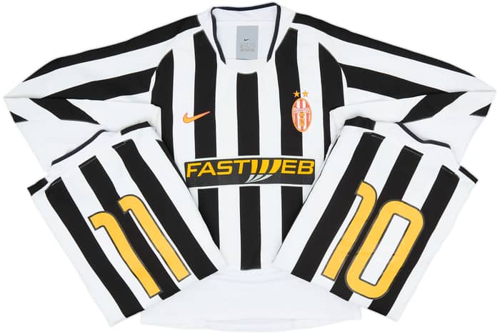 2003-04 Juventus Home L/S Shirt - 5/10 - (L.Boys)