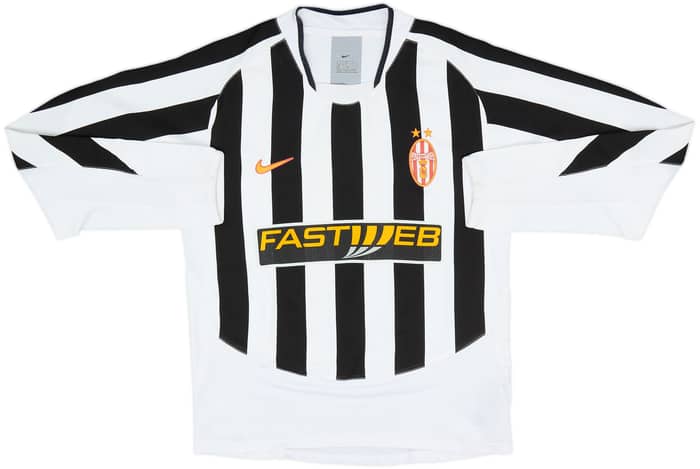 2003-04 Juventus Home L/S Shirt - 5/10 - (L.Boys)