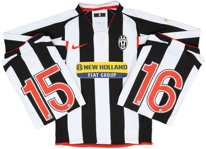 2007-08 Juventus Home L/S Shirt - 7/10 - (M.Boys)