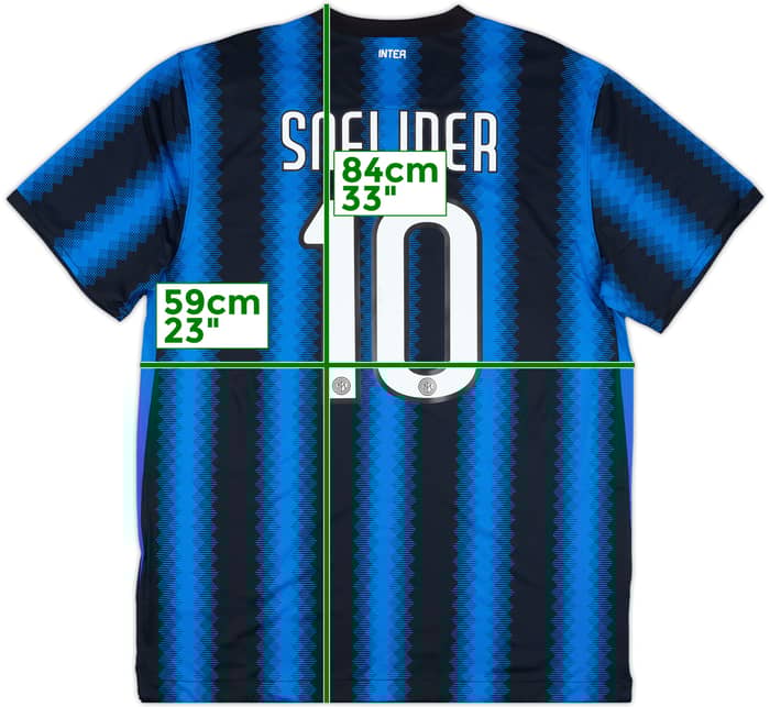 2010-11 Inter Milan Home Shirt Sneijder #10 (XL)